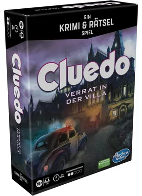 Produktbild von Cluedo Escape spannendes Krimi und Rätselspiel für die ganze Familie ab 10 Jahren Escape-Room-Spiel für bis zu 6 Spieler Verrat in der Villa