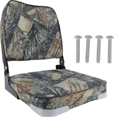 Productafbeelding van Opklapbare bootstoel, comfortabele schuimstoffvulling, lage rugleuning met rugleuning, marineblauw