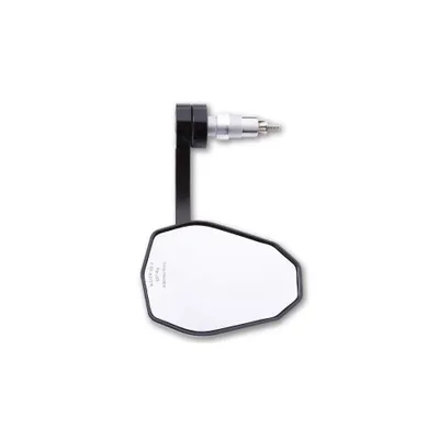 A motorcycle handlebar end mirror.
