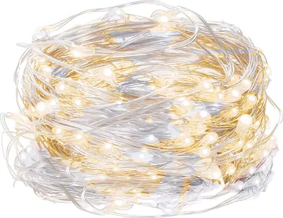 A coiled string of LED lights.