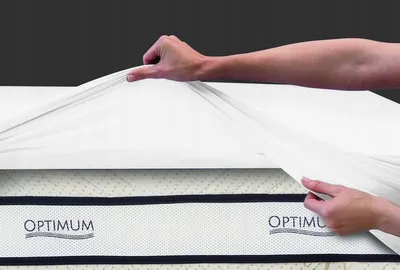 Produktbild von Optimum Spannbettlaken mit Gummizug 2-in-1 Weiß 80x200