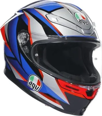 Produktbild von K-6 S Slashcut Helm in Schwarz/Rot/Blau, Größe M (57/58)