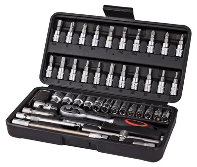 Steckschlüssel Werkstatt Schlüsselsatz Set Steckschlüsselsatz/ Ratschenkasten 45tlg 1/4 online günstig kaufen 4031765220200 22020 910768 Stabilo-Fachmarkt.de Dema