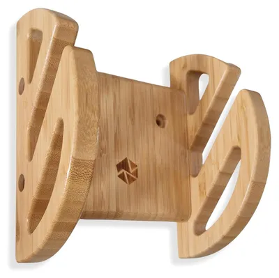 Immagine prodotto di Supporto a parete per skateboard - Legno di bambù - Spessore 2 cm - Per skateboard, longboard e snowboard