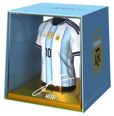 Obrázok produktu pre Majstrovstvá sveta v Argentíne – Messi, miniatúrna figúrka na tričku