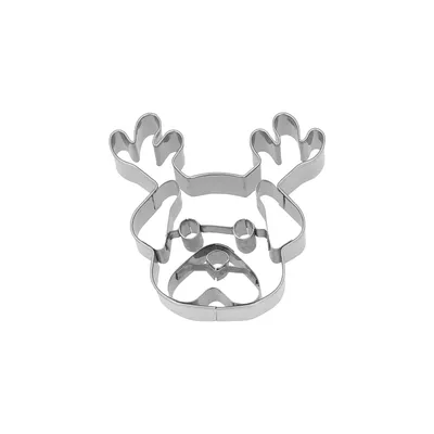 Image de Emporte-pièce Pug De Noel 2,5 X 7 X H.6,5 Cm - Birkmann