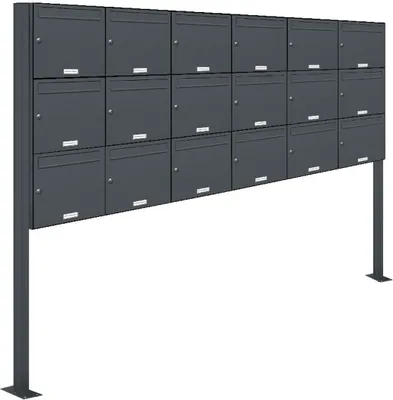 Produktbild von 18er Standbriefkasten Anlage Freistehend RAL 7016 - Anthrazit