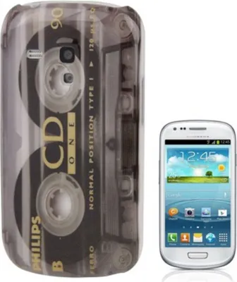 Produktbild von Handyhülle Kassettenmuster Hülle Case für Handy Samsung Galaxy S3 mini i8190 / i8195 / i8200