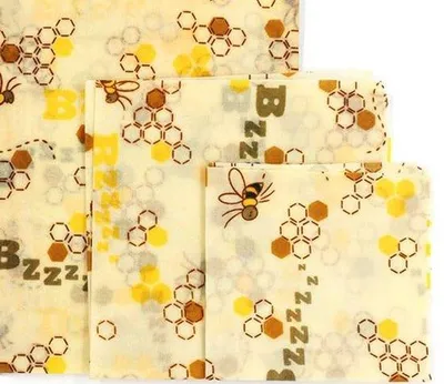 Produktbild von Wiederverwendbares Bienenwachstuch – Imotivenmuster – 20,3 x 17,8 cm