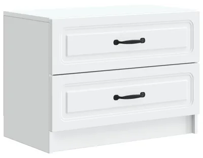 Image de Cabinet de chevet Blanc 62 x 34,5 x 44,5 cm Bois d'ingénierie