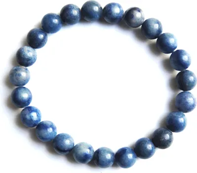 Produktbild von Edelstein-Armband, Kugeln, Blauquarz, Ø 8 mm