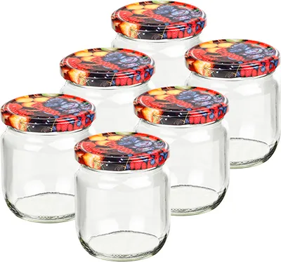 Produktbild von Einmachglas 425 ml, rund, 6er Set