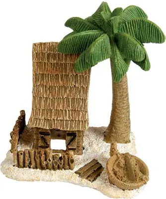 Obrázok produktu pre ZOLUX Dekorácia bambusový domček NANO 9,5x7x10cm, Z855145