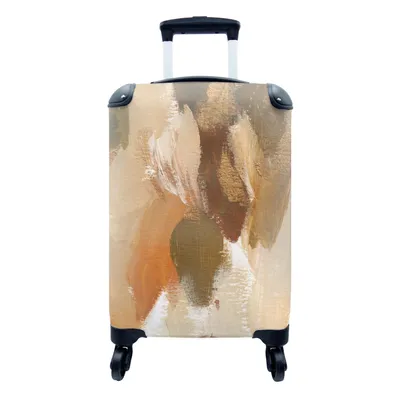 Obrázok produktu pre Kufrík Ručná batožina na kolieskach Malý cestovný kufor so 4 kolieskami Farba - zelená - oranžová - Veľkosť kabíny < 55x40x23 cm & 55x40x20 cm - Foto
