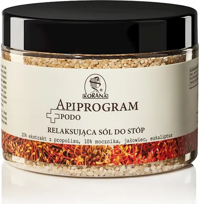 Produktbild von ApiProgram Podo Fußbadesalz mit Propolis und Harnstoff für müde Füße