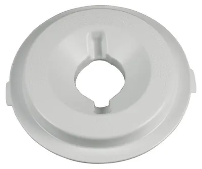 A white plastic lid for a kitchen appliance.
