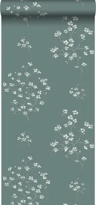 Immagine prodotto di Walls4You Carta da parati a motivi floreali blu petrolio - 935339 - 0,53 x 10,05 m
