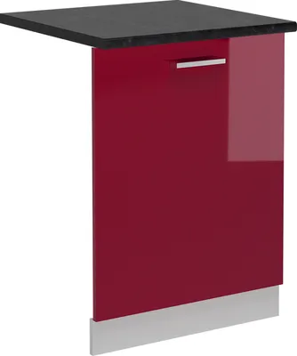 Image de Façade de lave-vaisselle Vicco R-Line Rouge brillant 60cm , PT Anthracite, Model 54940