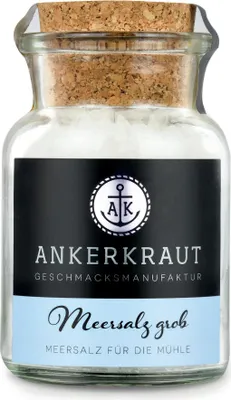 Produktbild von Meersalz grob, 170g im Korkenglas