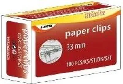 Obrázek produktu pro Kancelářské sponky Sakota, 33,0 mm, 100 ks