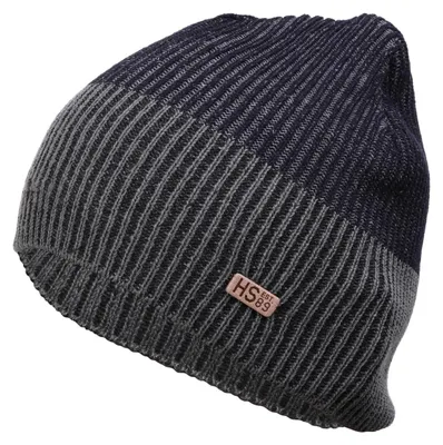 Produktbild von Herrenmütze Grau - gerippte Mütze - Wintermütze - Herbstmütze - Mütze