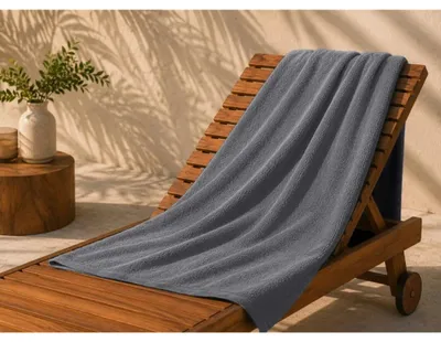 Obrázok produktu pre Froté plážová osuška – 100 x 150 cm – sivá