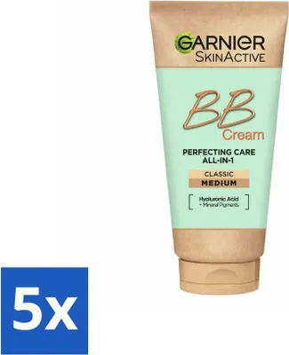 Produktbild von Garnier SkinActive BB Cream Classic Medium 5in1 Pflege 50 ml - Vorteilspack - 5 Stücke