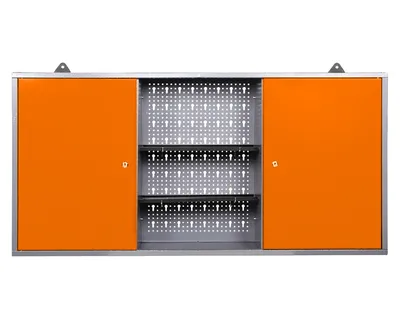 Produktbild von Ondis24 Werkstattschrank Hängeschrank Werkzeugschrank abschließbar Werkstatt 120 cm (orange)