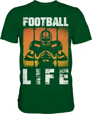 Produktbild von American Football T-Shirt – Bottle Green / XL