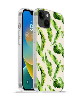 Produktbild von MuchoWow® Handyhülle Schutzhülle Hülle für Apple iPhone 14 Plus - Soft case Blatt - Tropisch - Muster Silikon Softcase Handy Hülle - Abbildung