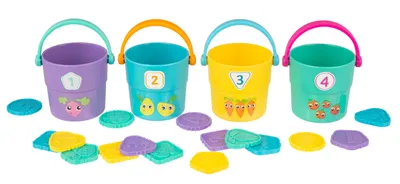 Produktbild von PlayGro -Zhlen mit farbigen Klapperschalen