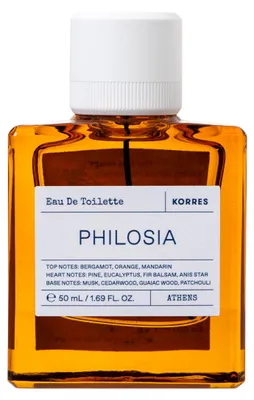 Produktbild von KORRES PHILOSIA Eau de Toilette für Herren und Damen, holzig, aromatisch & fruch