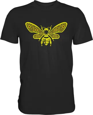 Produktbild von Biene Sonnenblumen T-Shirt Imker Geschenk Garten – Black / L