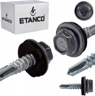 Obrázek produktu pro ETANCO GT5 samořezné šrouby kov - kov 5,5 x 25 mm RAL 7024 250 ks.