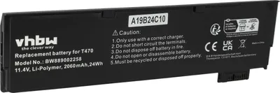 Produktbild von vhbw Akku Ersatz für ThinkPad 61++ für Notebook (2060 mAh, 11,4 V, Li-Polymer)