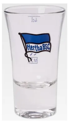 Produktbild von Schnapsglas mit Hertha BSC Logo