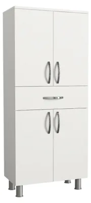 Immagine prodotto di Iolana - Armadio Multiuso Grande, 59x140h cm Bianco, 4 Ripiani