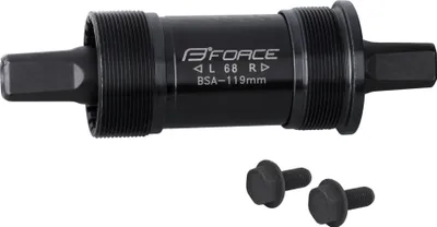 Produktbild von Force 4-Kant Stahl Tretlager mit BSA Gewinde Länge 119 mm