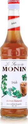 Produktbild von Monin Sirup Irish 0,7L - Cocktails Milchshakes Kaffeesirup (1er Pack)