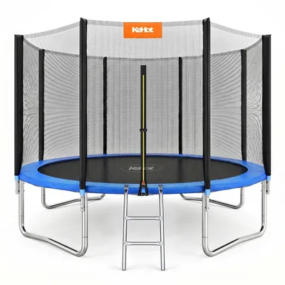 Produktbild von Gartentrampolin 305 cm | Sicherheitsnetz | Belastbar bis 150 kg | 36 Federn | Verzinkter Stahlrahmen