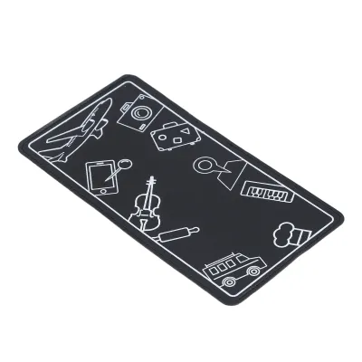 Obrázok produktu pre Držiak na telefón do lietadla Flexibilný skladací prenosný stojan na tablet a mobilný telefón na cesty (čierny )