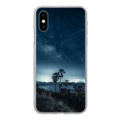 Produktbild von MuchoWow® Handyhülle Schutzhülle Hülle für iPhone X Sternenhimmel - Meer - Tropisch - Jungen - Mädchen - Kinder Silikon Softcase Handy Hülle - Handyhülle