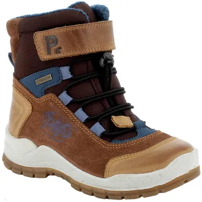 Produktbild von Primigi Gore-Tex Hans GTX Jungen Wasserdichter Winterstiefel Braun/Blau (Moro), 6896300 - Gr. 36