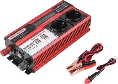 Zdjęcie produktu dla Inwerter, 4 porty USB, wyświetlacz LED, 4000W
