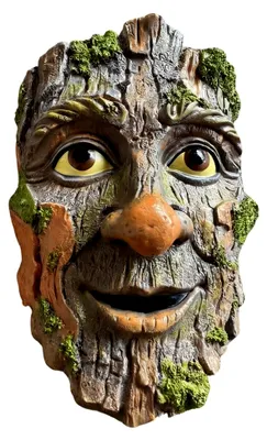 Produktbild von Baumgesichter - Skurrile Gartenfigur aus Harz für den Außenbereich