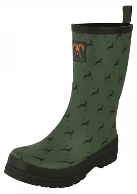 Produktbild von Almwalker Gummistiefel Hirschlein Damen (Oliv) Größe 39