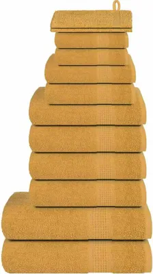 Produktbild von 12-tlg. Handtuch-Set FROGN Gold 360 g/m²