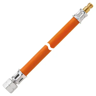 Gasschlauch Gummi 1/4 LH-ÜM auf Stecknippel - 80cm - bis -30°C