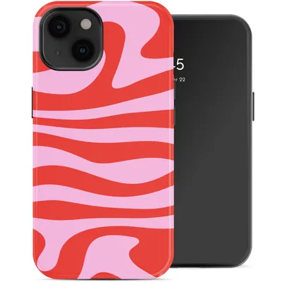 Produktbild von Selencia Vivid Backcover mit MagSafe für das Apple iPhone 14 – Dream Swirl Pink