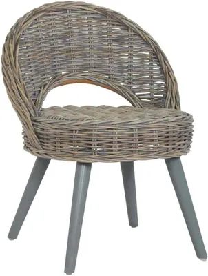 Obrázok produktu pre Kreslo Kubu-Rattan, sivé, nábytok, stoličky, kreslá, 285230